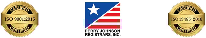ISO 13485:2016 certification logos