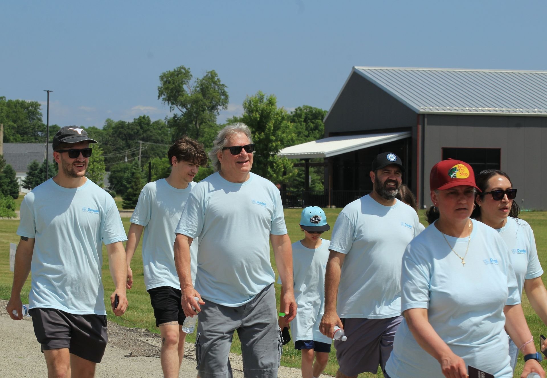 Dordan walking at the Home of the Sparrow Walk for Hope