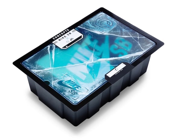 Thermoformed Nike shoe box