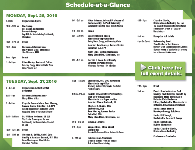 Sustainable Manufacturer Conference