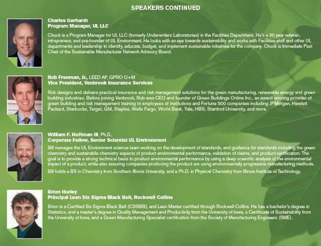 Sustainable Manufacturer Conference