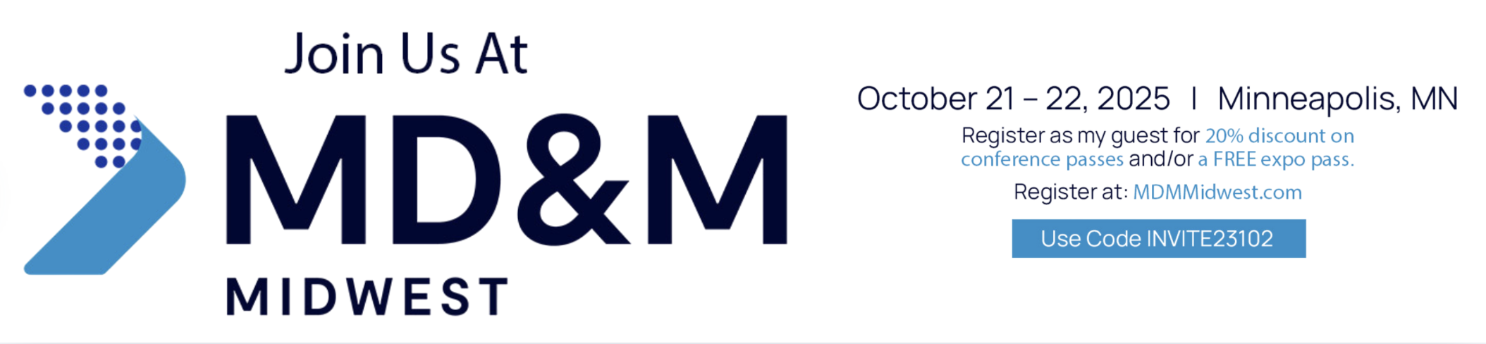 Join us at MD&M Midwest
