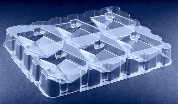 Plastic dunnage tray