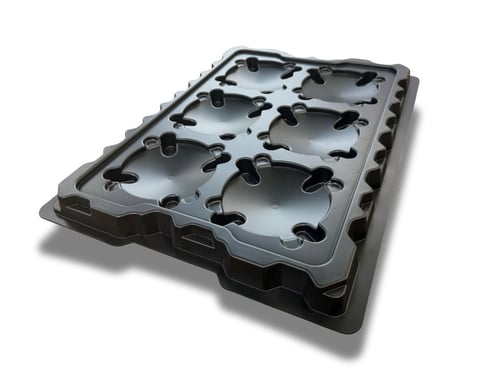 Thermoformed dunnage tray