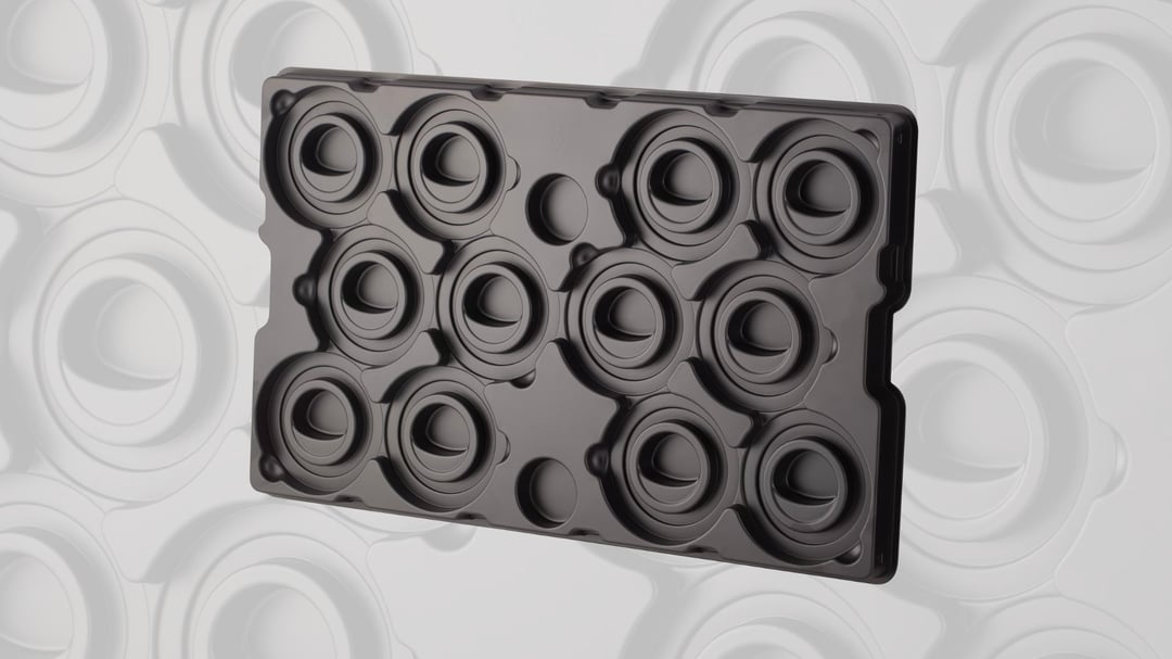 Thermoformed dunnage tray