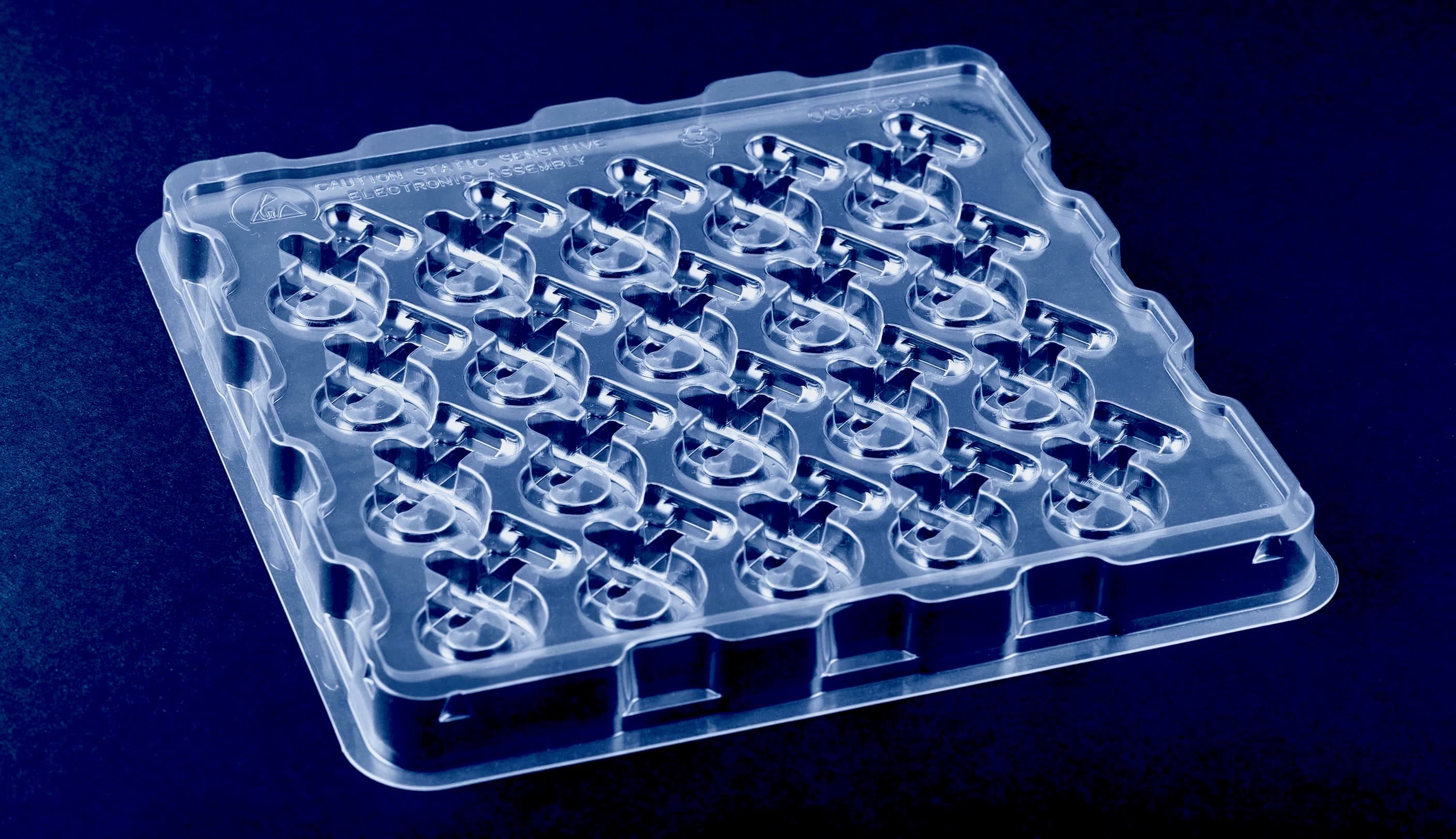 Thermoformed shipping tray
