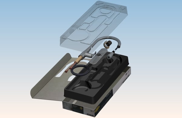 Thermoformed retail tray packaging 