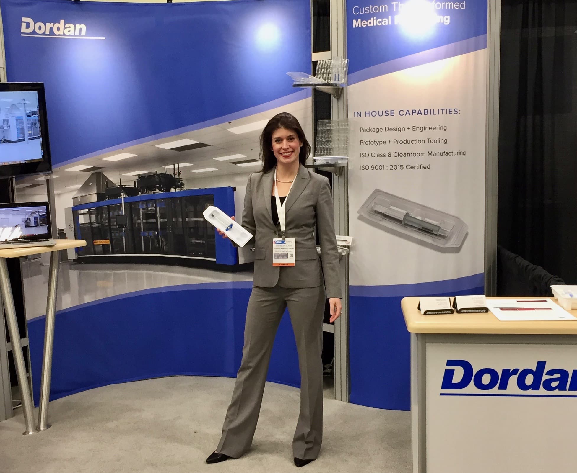 Dordan's booth at MD&M