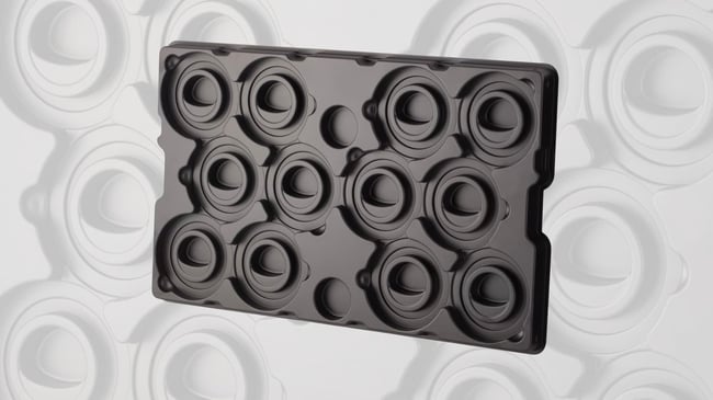 thermoformed dunnage tray for shipping