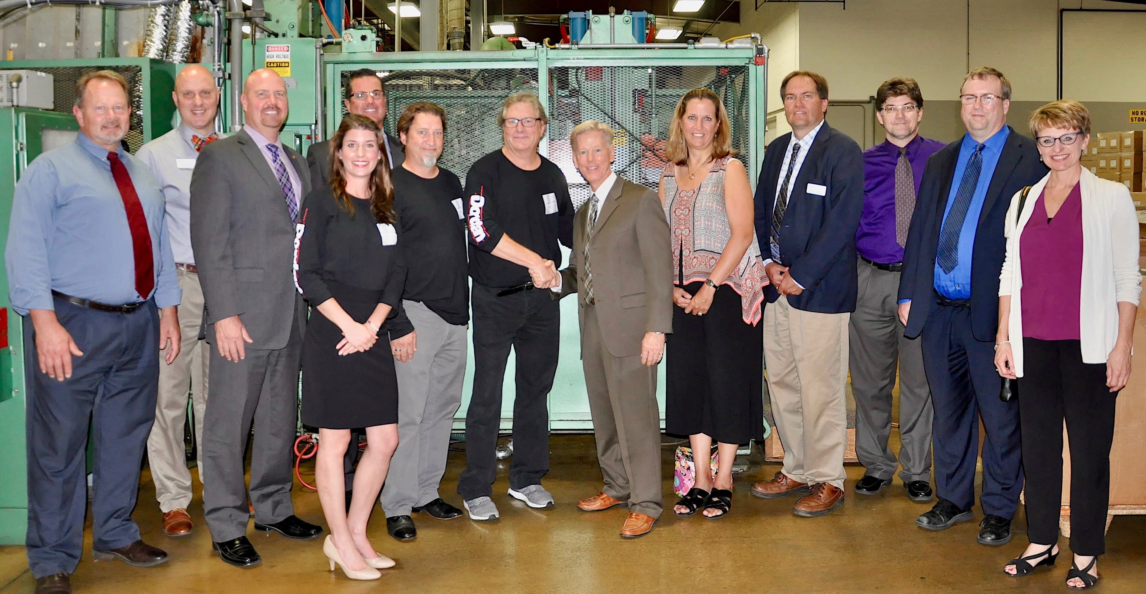 Woodstock Mayor at Dordan Manufacturing