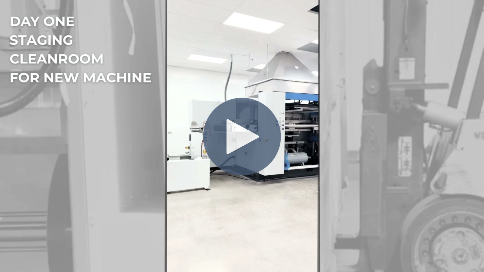 Cleanroom thermoforming machine installation video