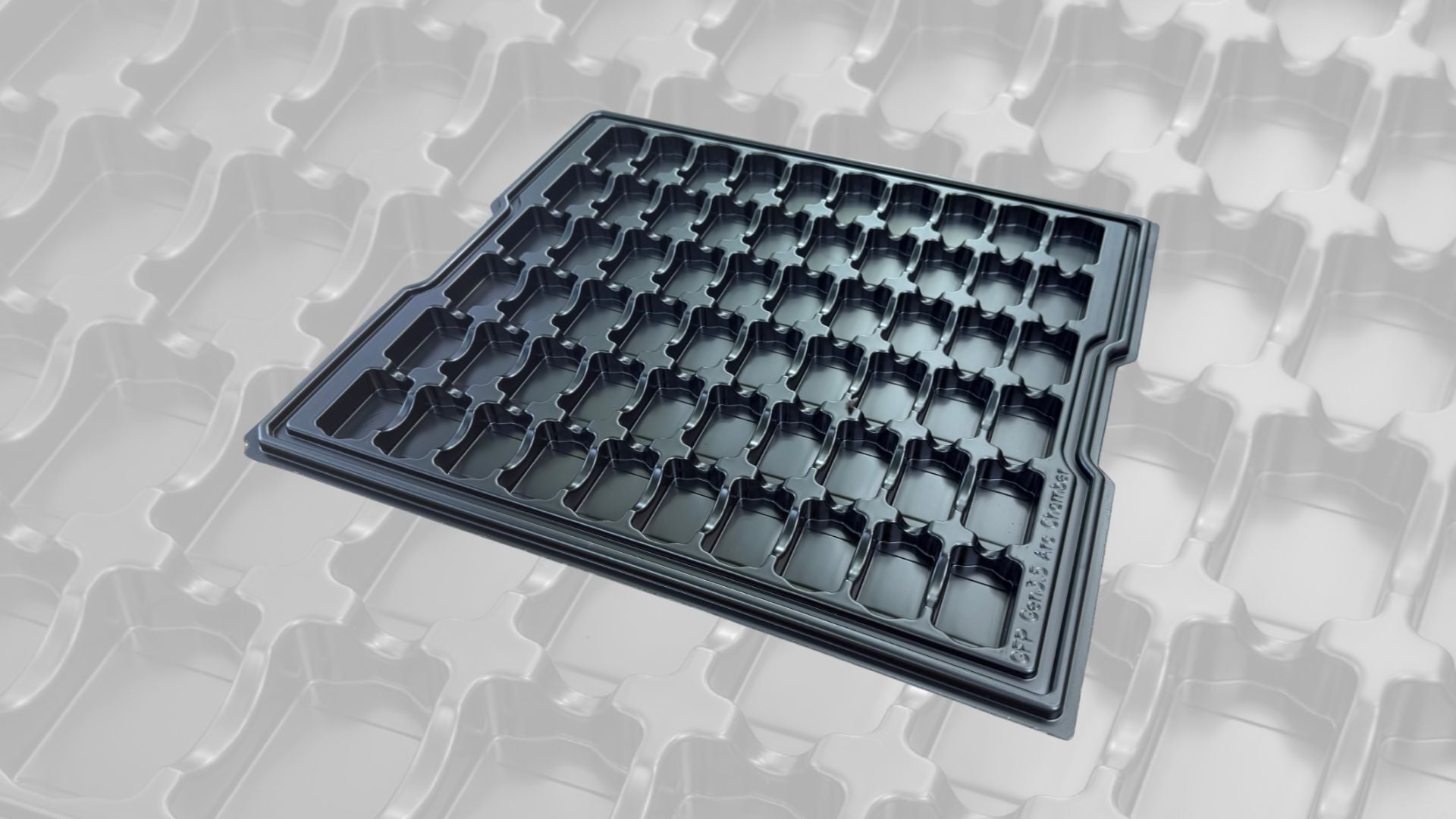 Thermoformed assembly tray