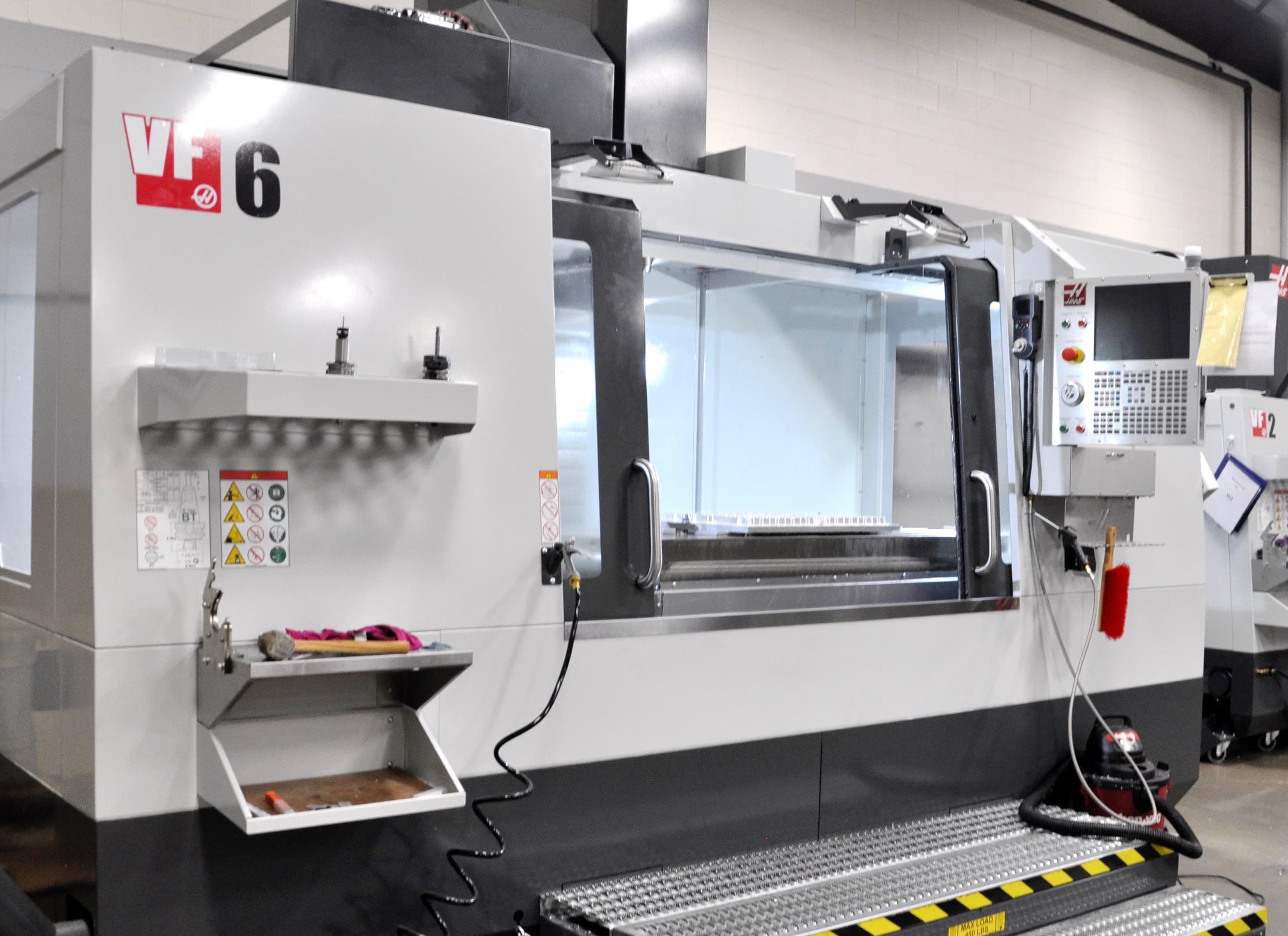CNC machine for dunnage tray tooling