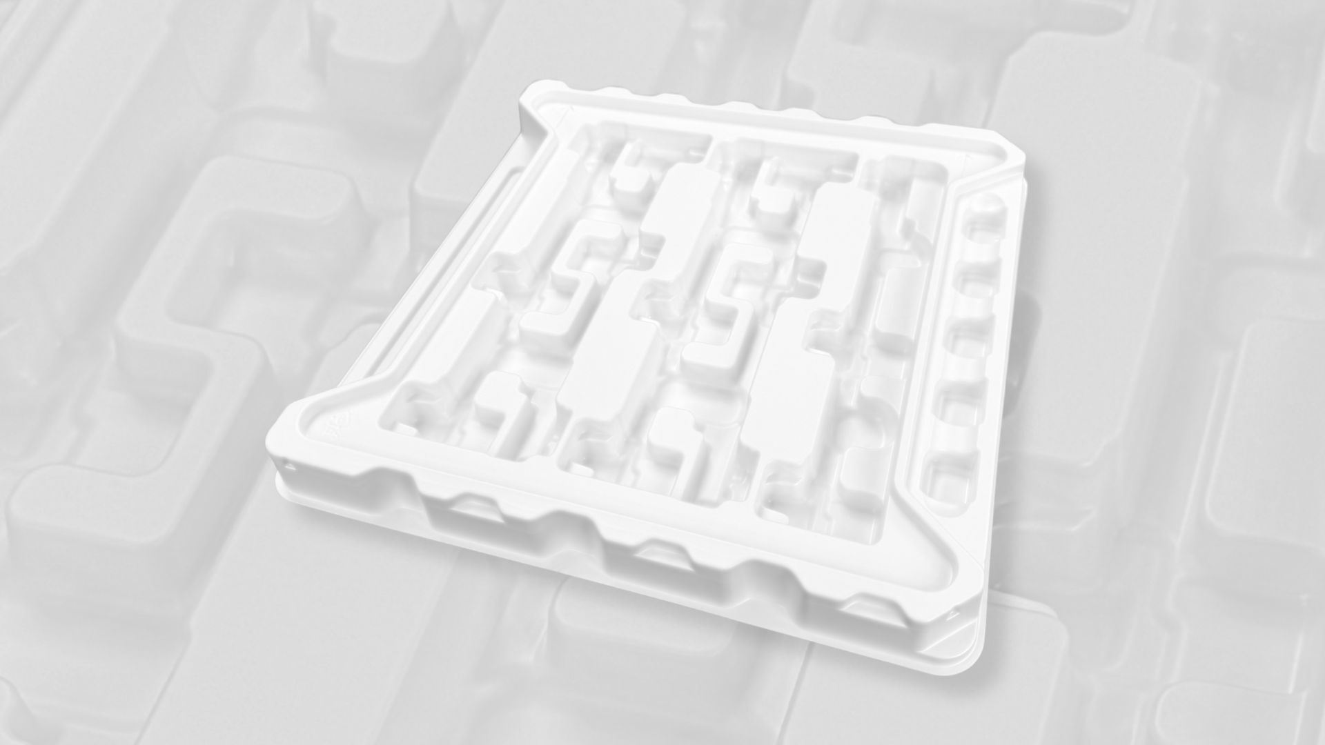 Thermoformed dunnage tray