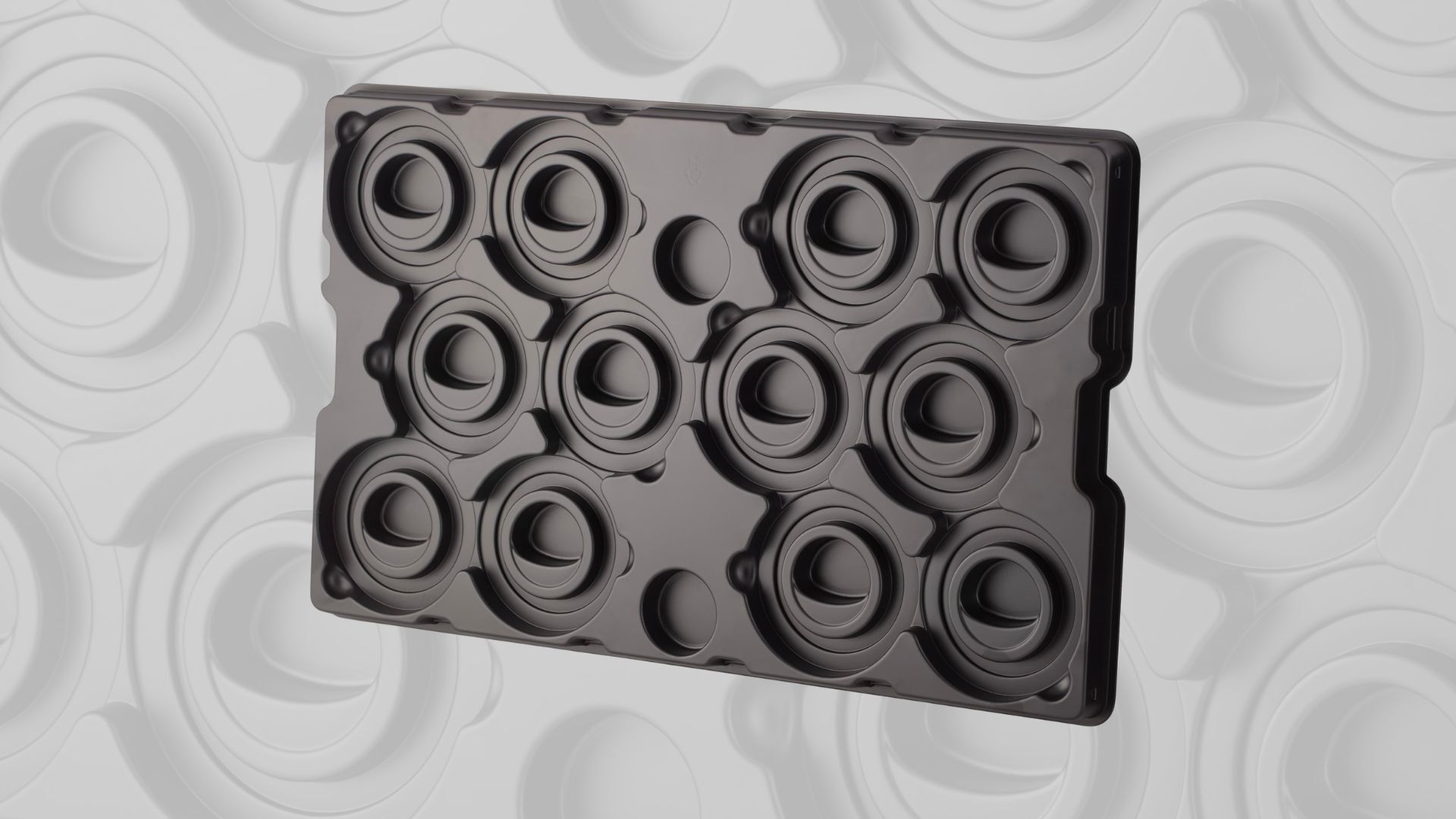 Custom thermoformed dunnage tray
